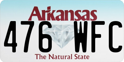 AR license plate 476WFC