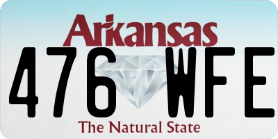 AR license plate 476WFE