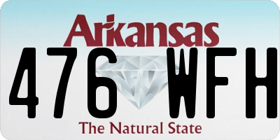 AR license plate 476WFH