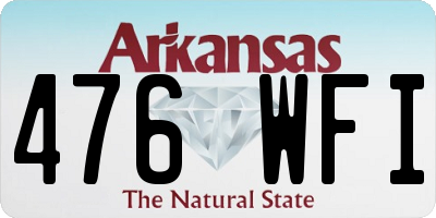 AR license plate 476WFI