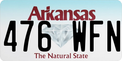 AR license plate 476WFN