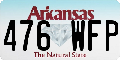 AR license plate 476WFP