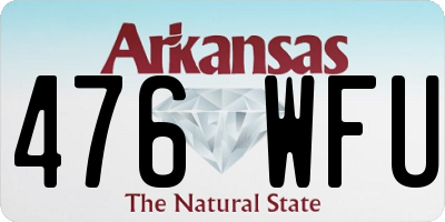 AR license plate 476WFU