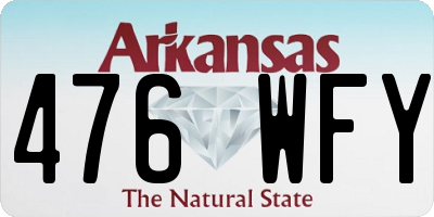 AR license plate 476WFY