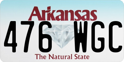 AR license plate 476WGC