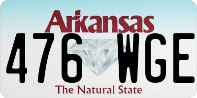 AR license plate 476WGE