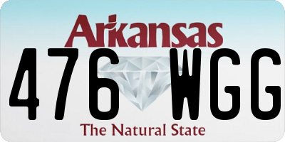 AR license plate 476WGG
