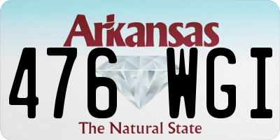 AR license plate 476WGI