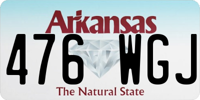 AR license plate 476WGJ