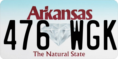 AR license plate 476WGK