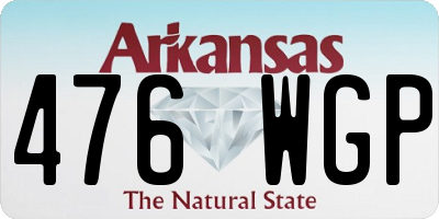 AR license plate 476WGP
