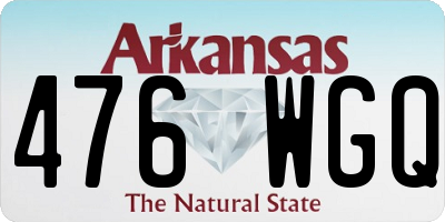 AR license plate 476WGQ