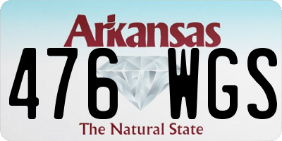 AR license plate 476WGS
