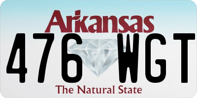 AR license plate 476WGT