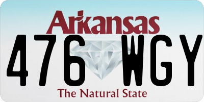 AR license plate 476WGY
