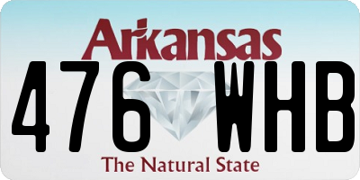AR license plate 476WHB