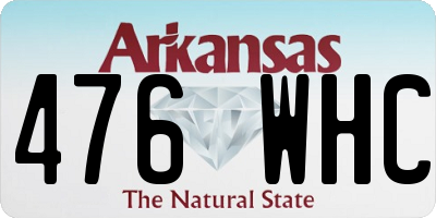 AR license plate 476WHC