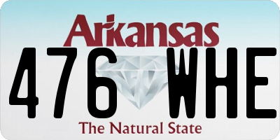 AR license plate 476WHE