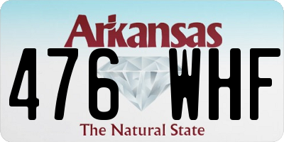 AR license plate 476WHF