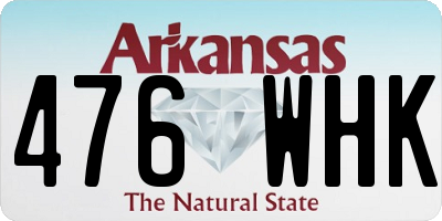 AR license plate 476WHK