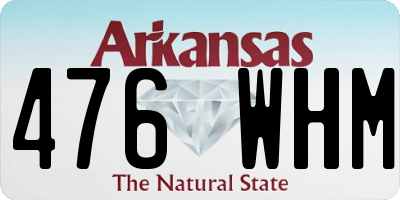 AR license plate 476WHM