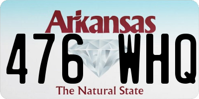 AR license plate 476WHQ