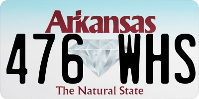 AR license plate 476WHS