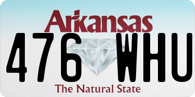 AR license plate 476WHU