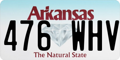 AR license plate 476WHV