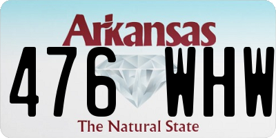 AR license plate 476WHW