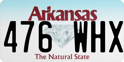 AR license plate 476WHX