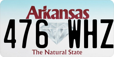 AR license plate 476WHZ