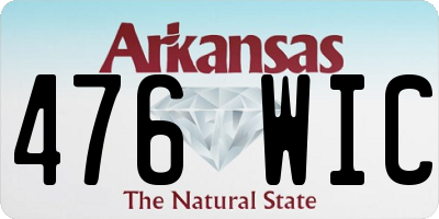 AR license plate 476WIC