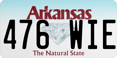 AR license plate 476WIE