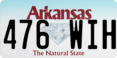 AR license plate 476WIH