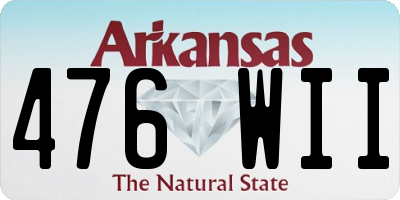 AR license plate 476WII