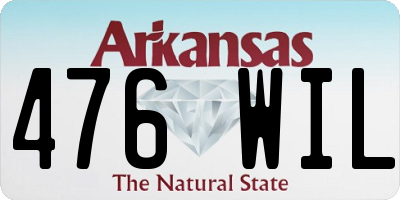 AR license plate 476WIL