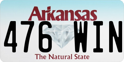 AR license plate 476WIN