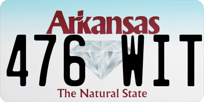 AR license plate 476WIT
