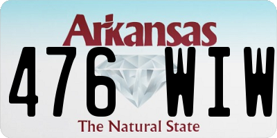 AR license plate 476WIW