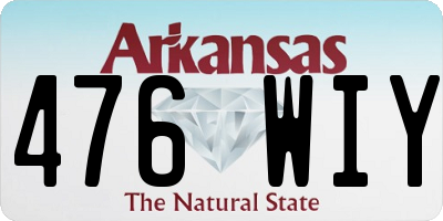 AR license plate 476WIY