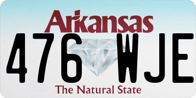 AR license plate 476WJE