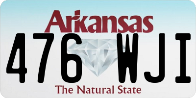 AR license plate 476WJI