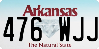 AR license plate 476WJJ