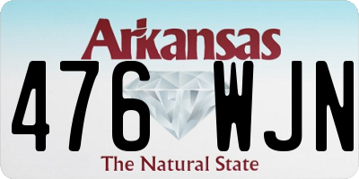 AR license plate 476WJN