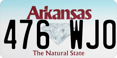 AR license plate 476WJO