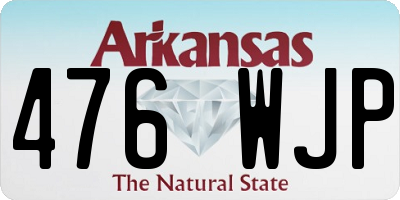 AR license plate 476WJP