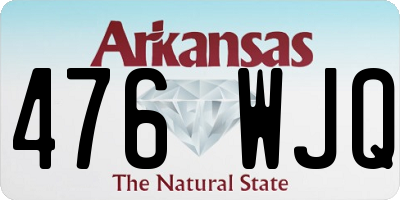 AR license plate 476WJQ