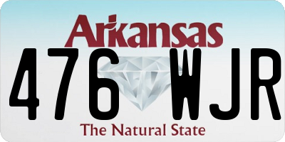 AR license plate 476WJR