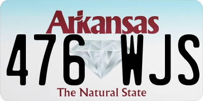 AR license plate 476WJS